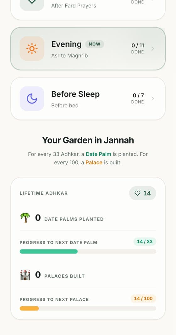 Watch your rewards grow, app screen