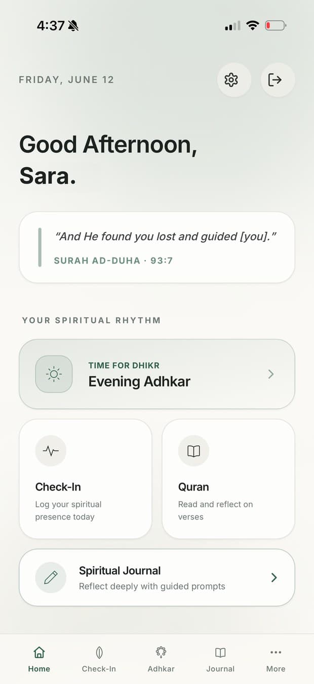 Ketabi app home screen