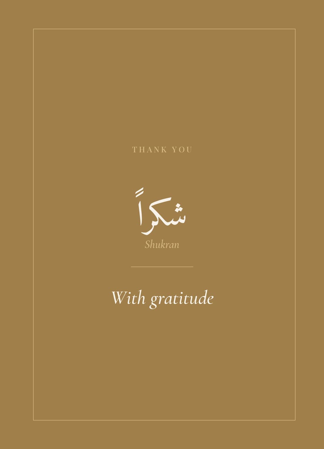 Thank You card