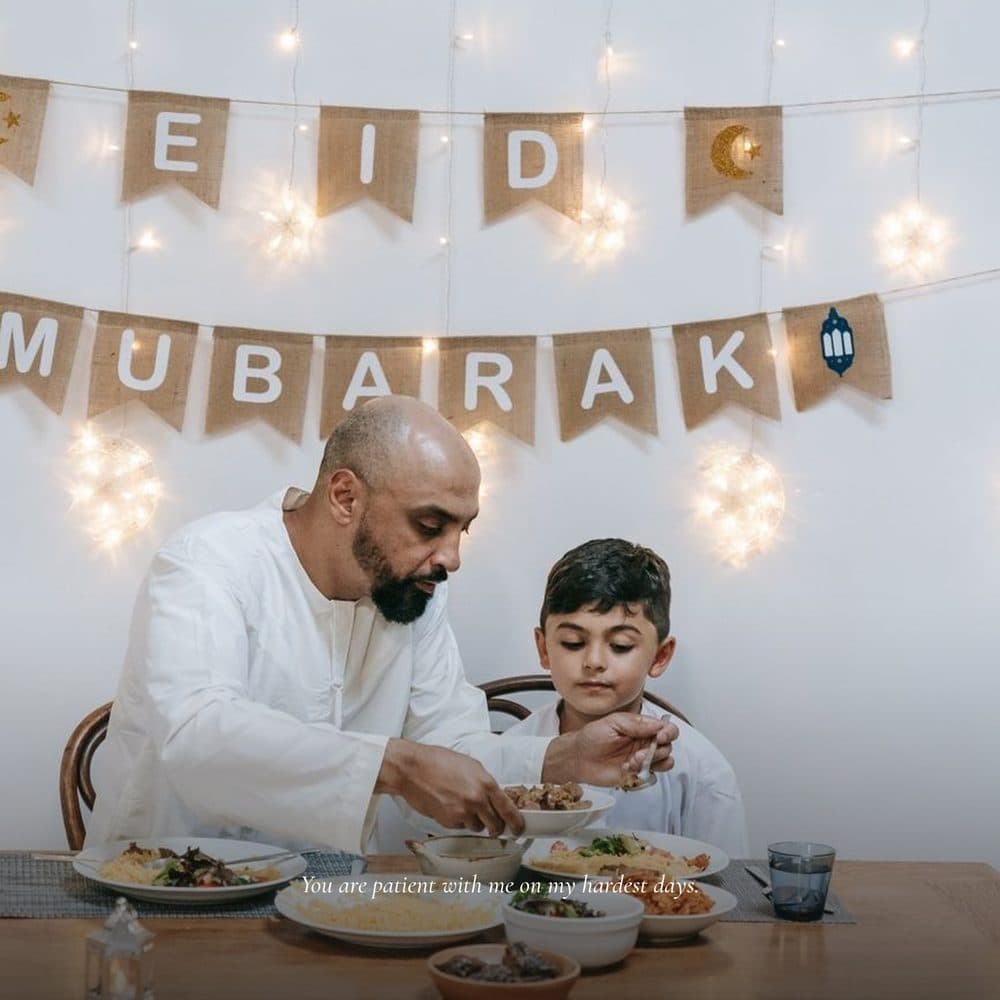 Real Eid family page in the Baba keepsake